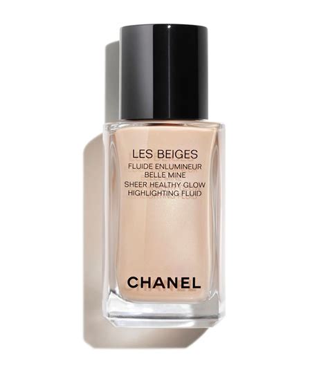 chanel les beiges sheer healthy glow highlighting fluid pearly glow|chanel les beiges illuminating base.